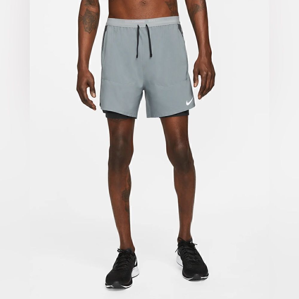 Nike Dri-FIT Stride 7" 2-in-1 Liner Running Shorts Grey